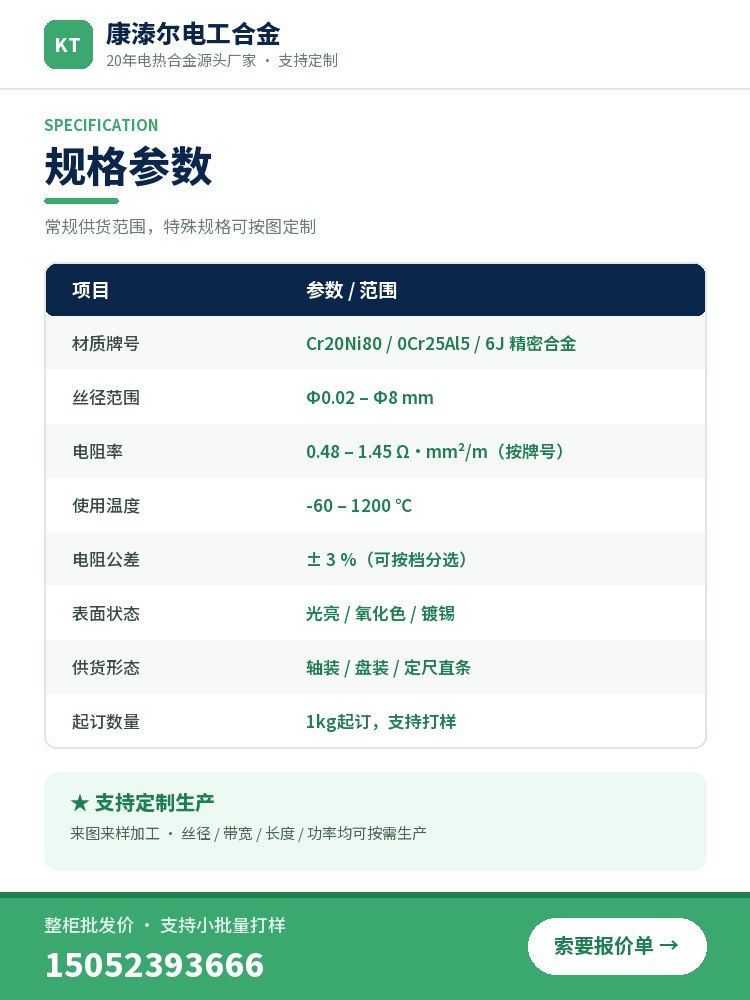耐高温电阻丝 品质保障