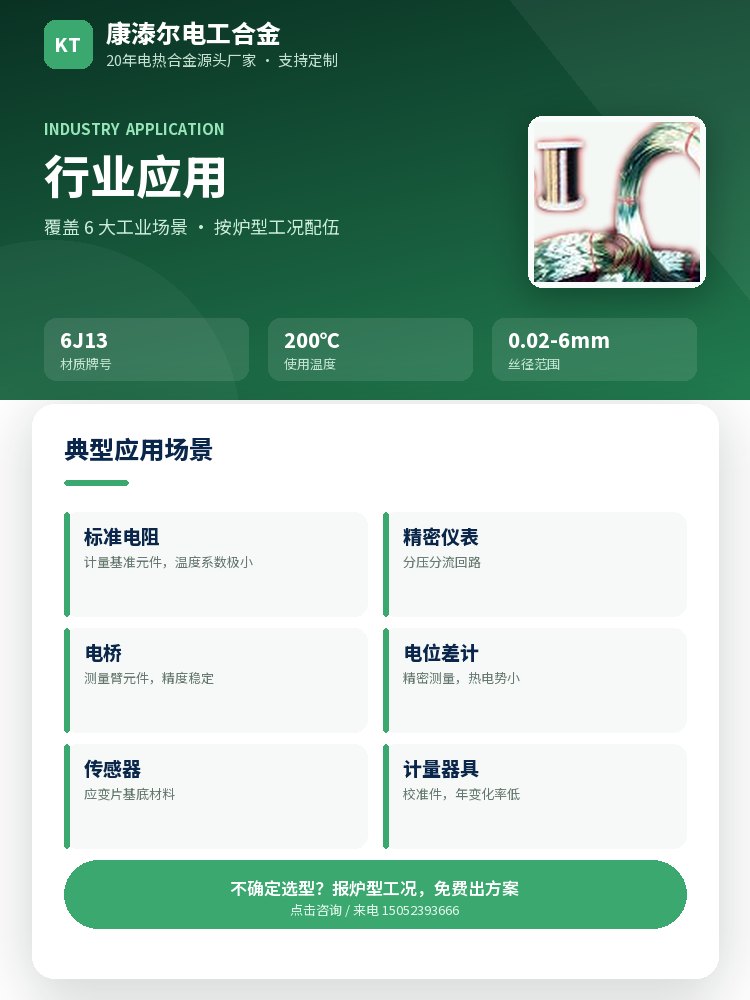 锰铜丝 核心优势