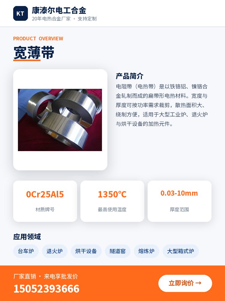 宽薄带 产品简介