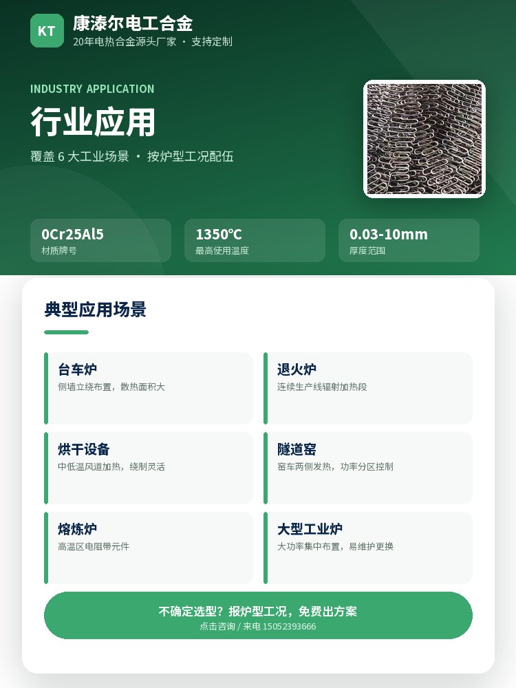 网带炉电热扁带 核心优势