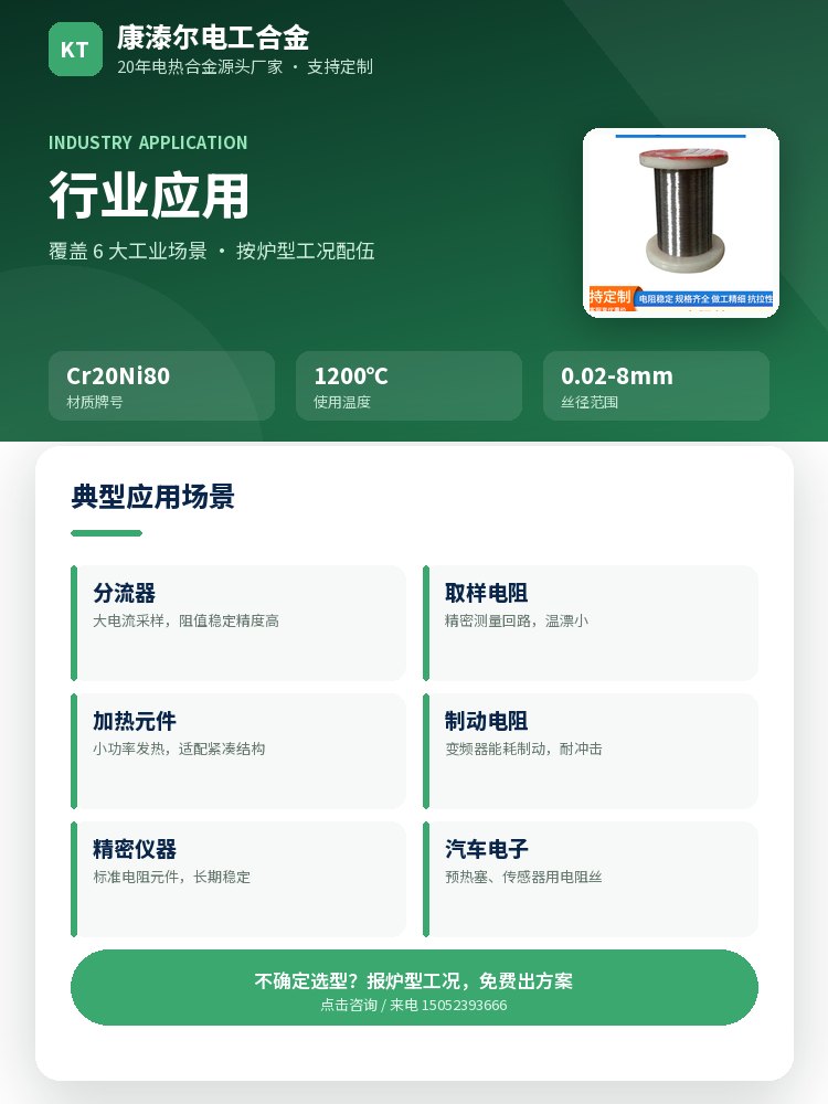 2080电阻丝 核心优势