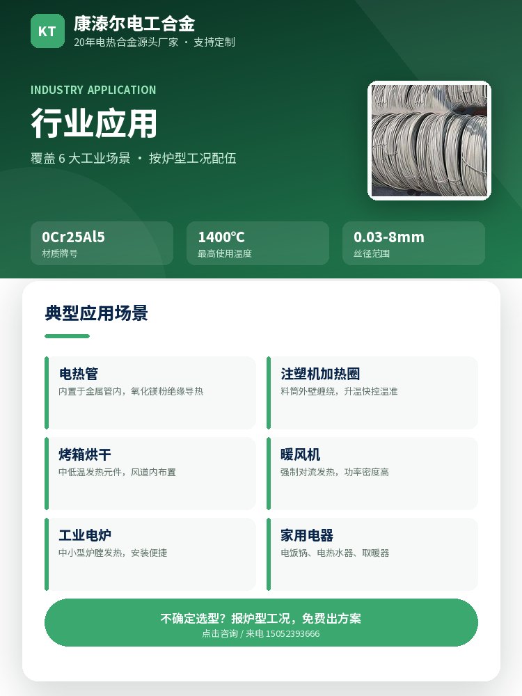 铁铬铝电热丝 核心优势